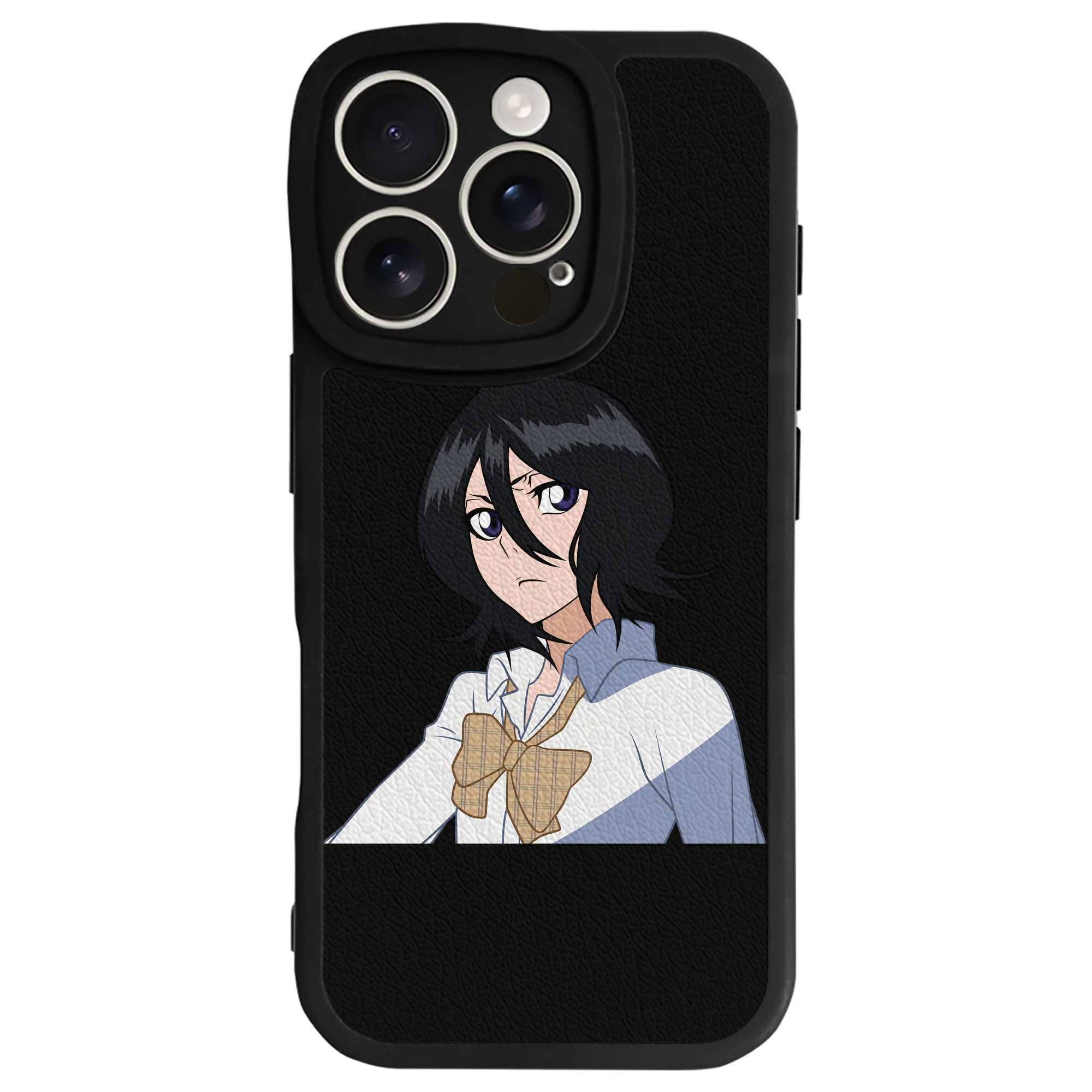 （画像用） ブリーチ 朽木ルキア BLEACH Kuchiki Rukia 【iPhone 16シリーズ対応】シリコンスマホケース（レザー調） 材質：シリコン